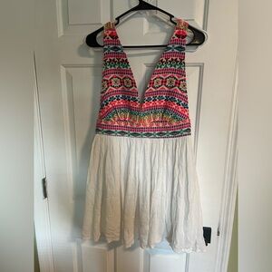 Colorful Patterned Sleeveless Dress